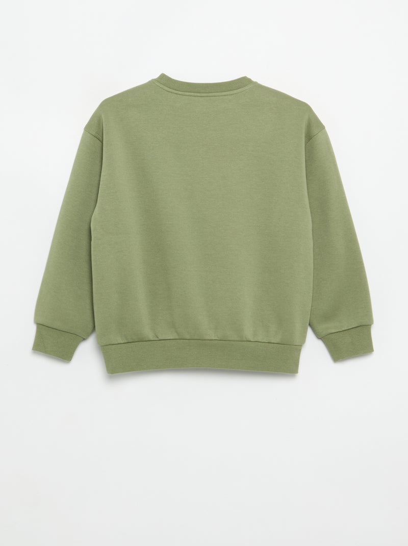 Bedrukte sweater Groen - Kiabi