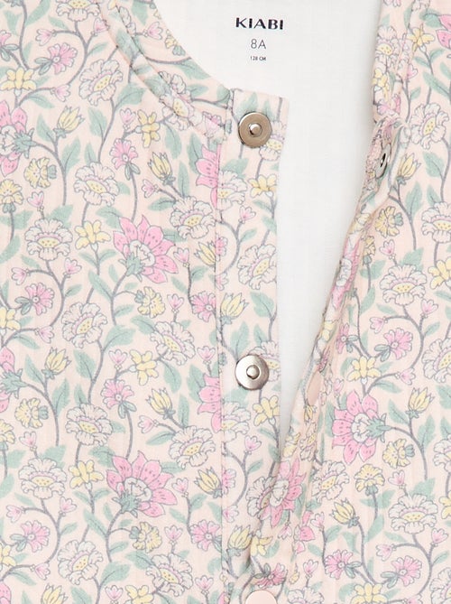 Bedrukte sweater met moltonlook - Makkelijk aan te trekken collectie - Kiabi