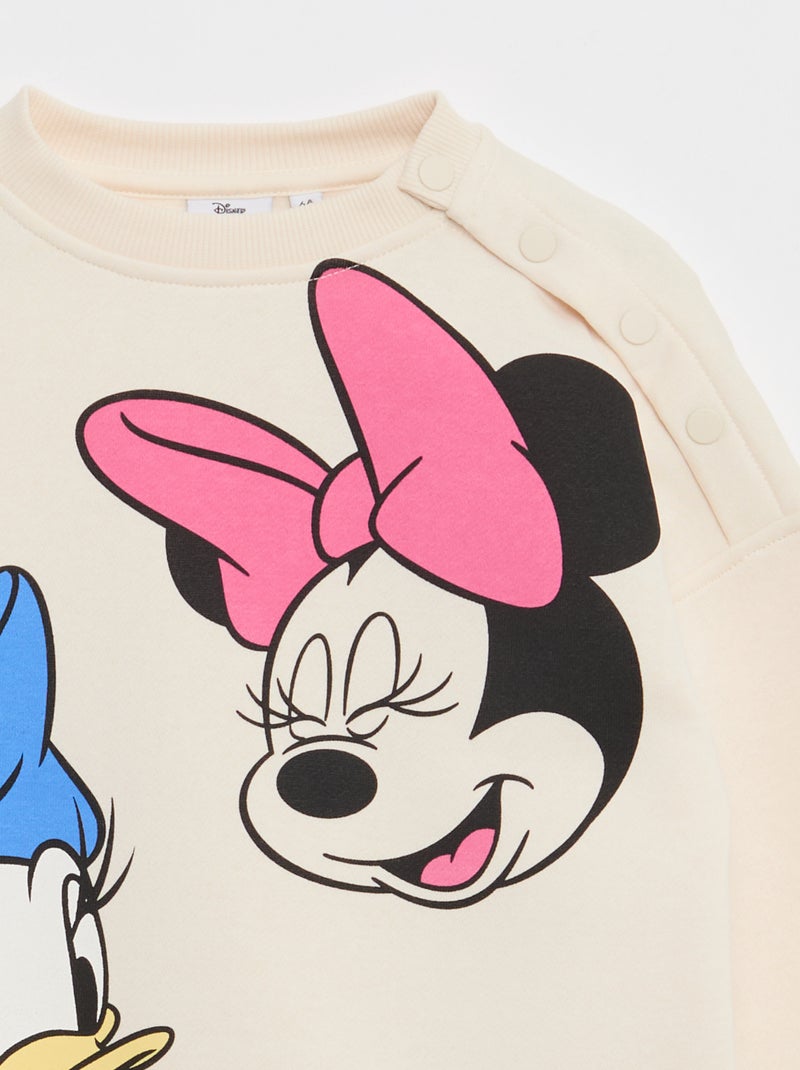 Bedrukte sweater 'Minnie' 'Disney' - gemakkelijk aan te trekken collectie Biege - Kiabi
