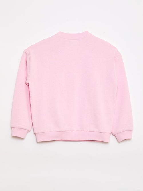 Bedrukte sweater van lichte molton - Makkelijk aan te trekken collectie - Kiabi