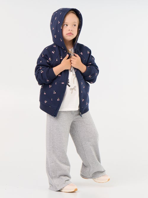 Bedrukte sweater van molleton - gemakkelijk aan te trekken collectie - Kiabi