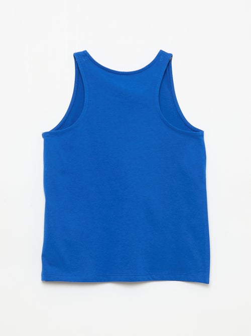 Bedrukte top met ronde hals - Kiabi