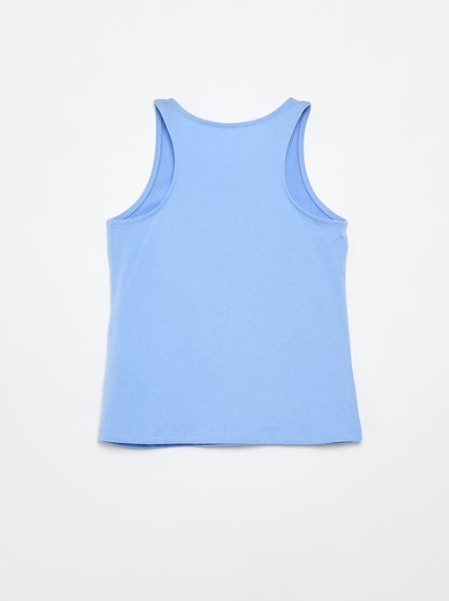 Bedrukte top met ronde hals - Kiabi