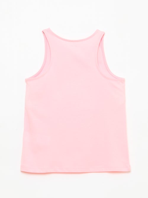 Bedrukte top met ronde hals - Kiabi