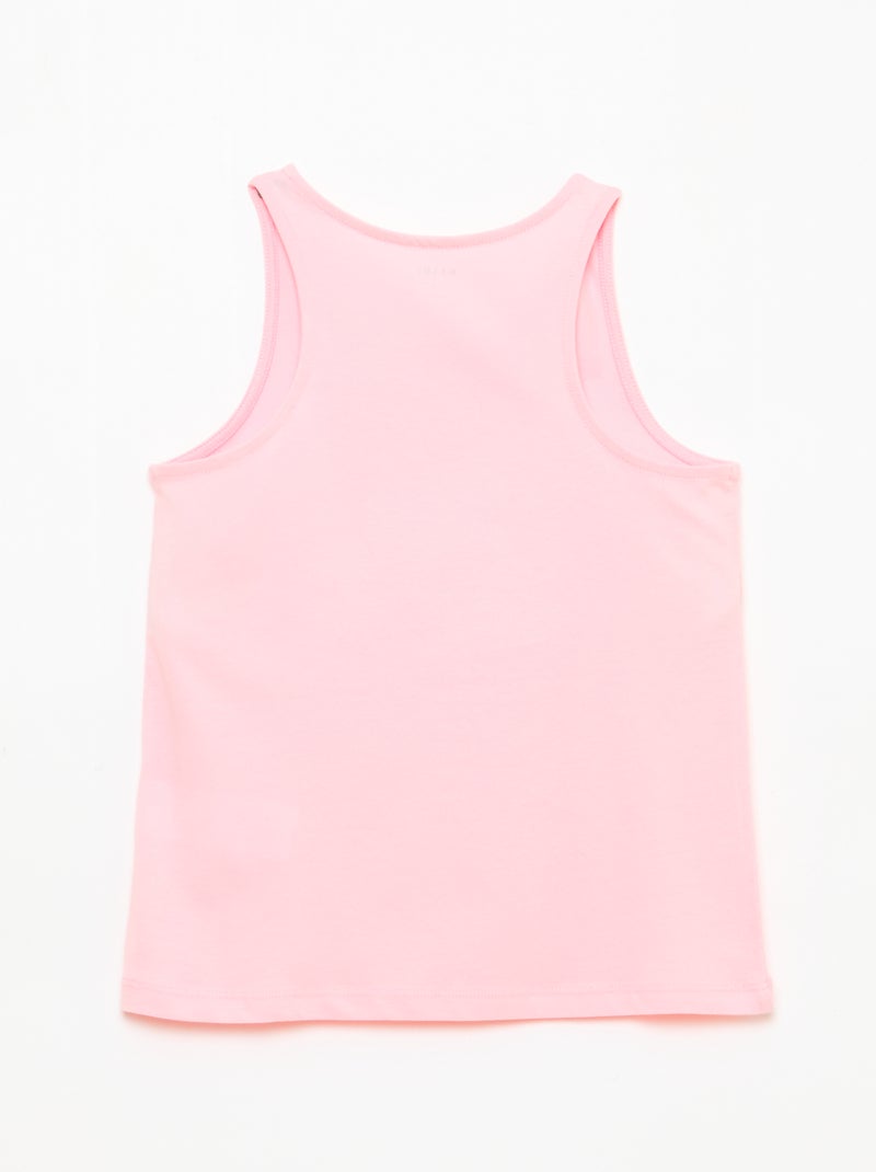 Bedrukte top met ronde hals Rose - Kiabi