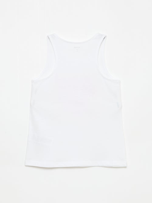 Bedrukte top met ronde hals - Kiabi