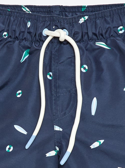 Bedrukte zwembermuda met all-over 'surf'-print - Kiabi