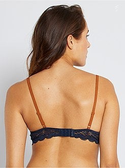 Beha met gebloemd kant - Kiabi