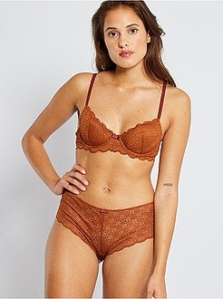 Beha met gebloemd kant - Kiabi