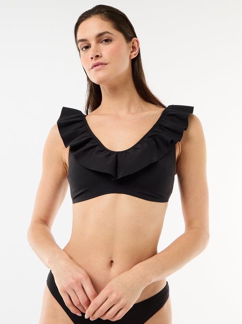 Beha met ruches van soepele microvezel - Kiabi