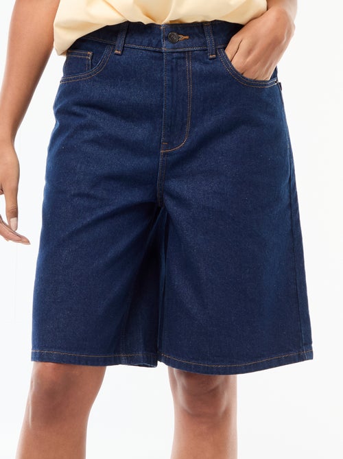 Bermuda jeans met hoge taille - Kiabi Bermuda jeans met hoge taille - Kiabi