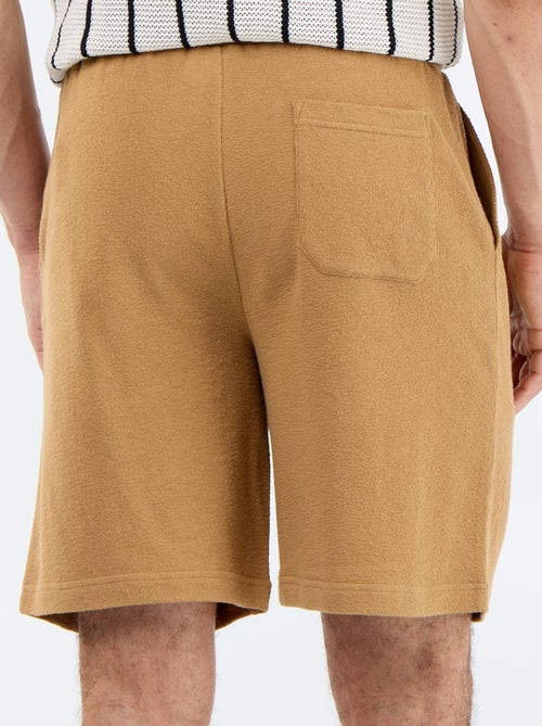 Bermuda met elastische taille en trekkoordjes - Kiabi