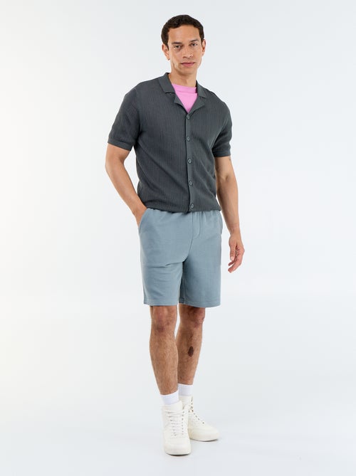 Bermuda met elastische taille en trekkoordjes - Kiabi