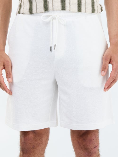 Bermuda met elastische taille en trekkoordjes - Kiabi