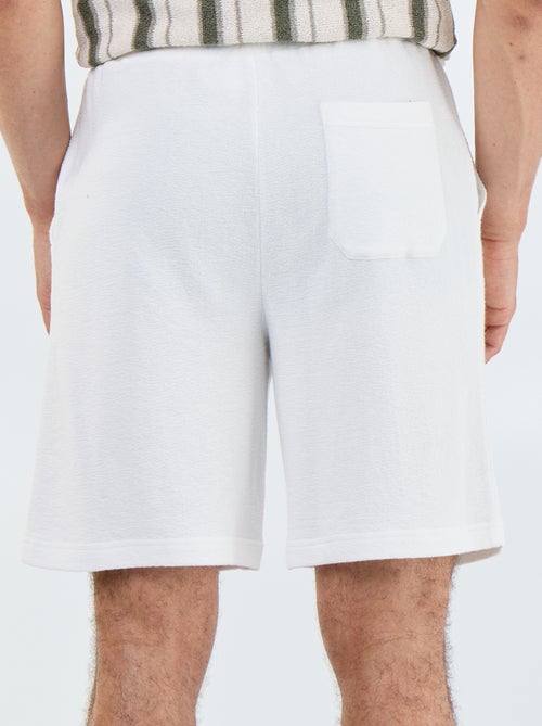 Bermuda met elastische taille en trekkoordjes - Kiabi