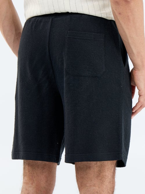 Bermuda met elastische taille en trekkoordjes - Kiabi