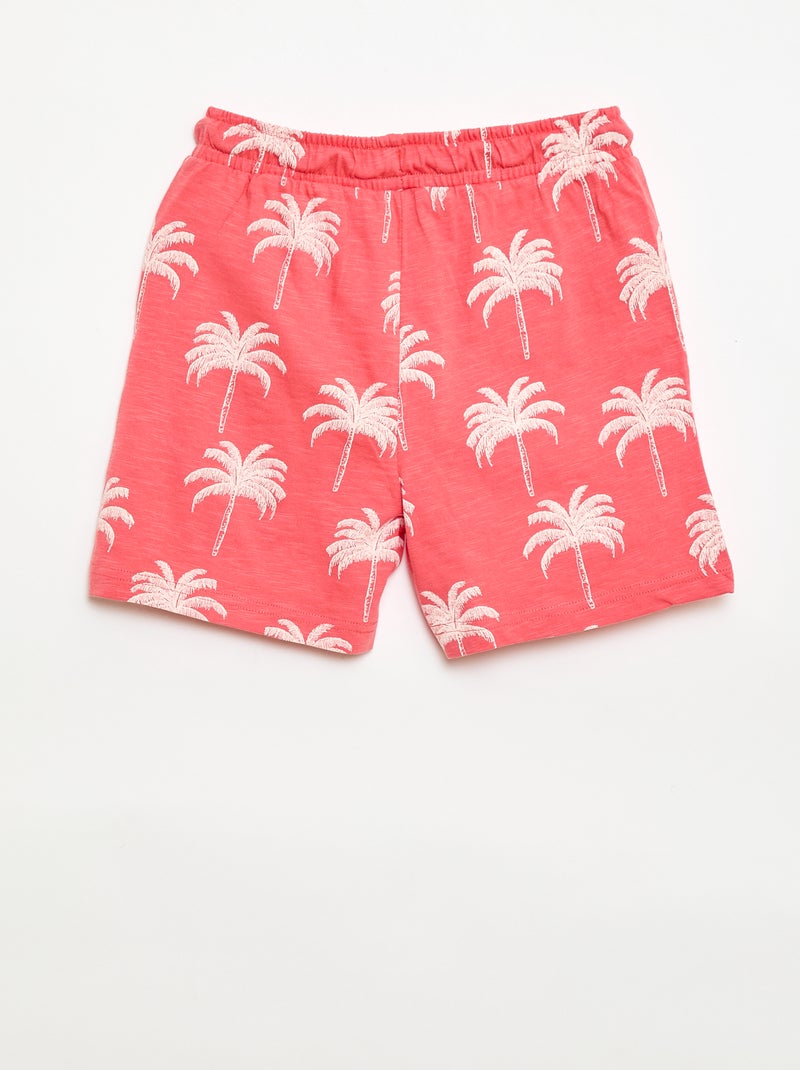 Bermuda met motief Rood - Kiabi