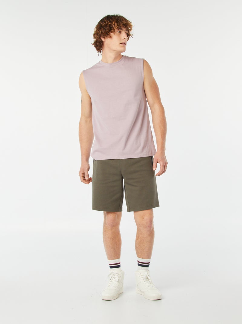 Bermuda met ritszakken KAKI - Kiabi