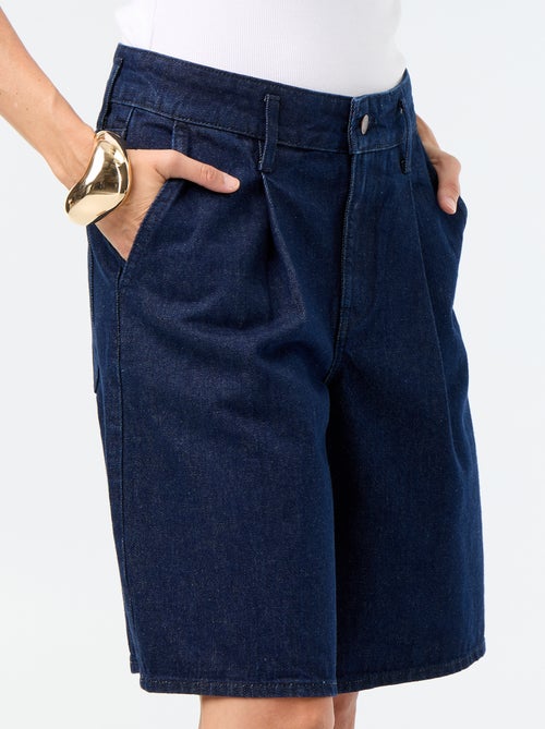 Bermuda van denim knielengte - Kiabi