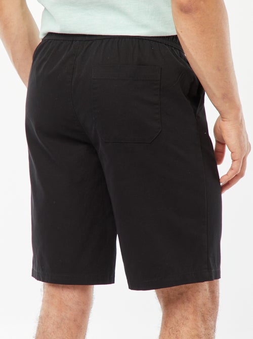 Bermuda van effen keperstof - Kiabi