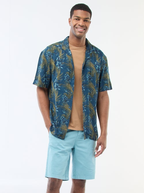 Bermuda van effen twill - chinomodel - Kiabi