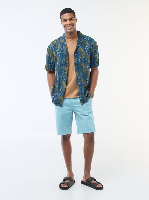 Bermuda van effen twill - chinomodel - Kiabi