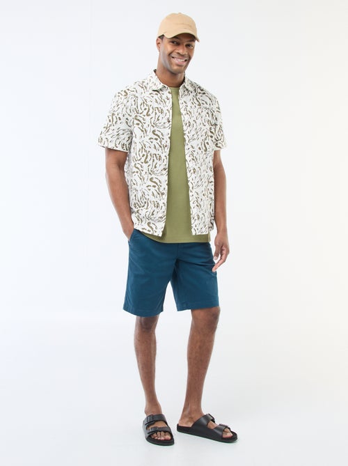 Bermuda van effen twill - chinomodel - Kiabi