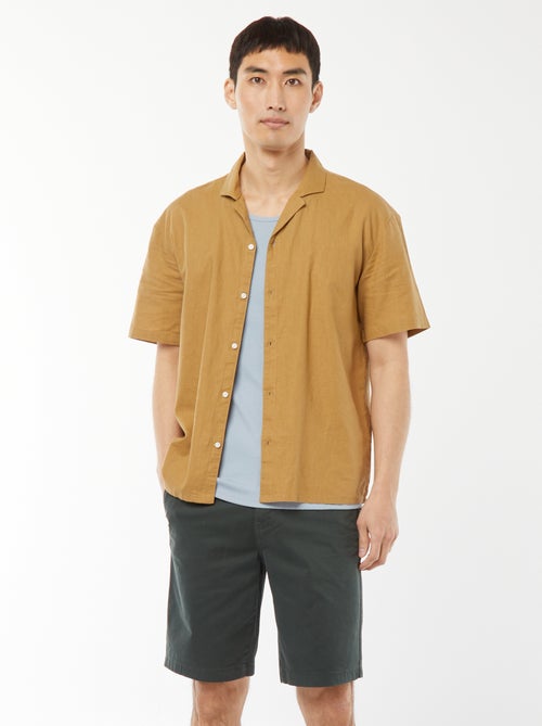 Bermuda van effen twill - chinomodel - Kiabi