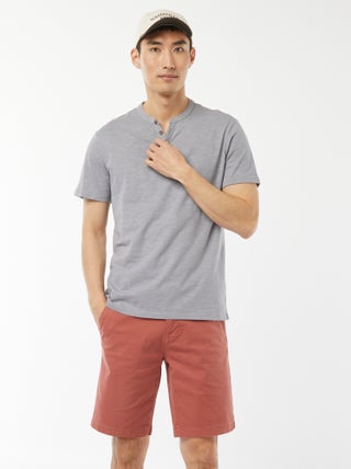 Bermuda van effen twill - chinomodel