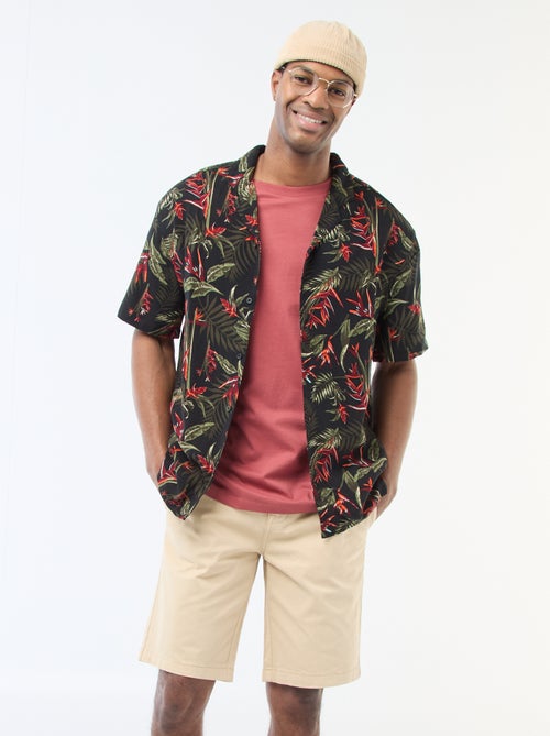 Bermuda van effen twill - chinomodel - Kiabi