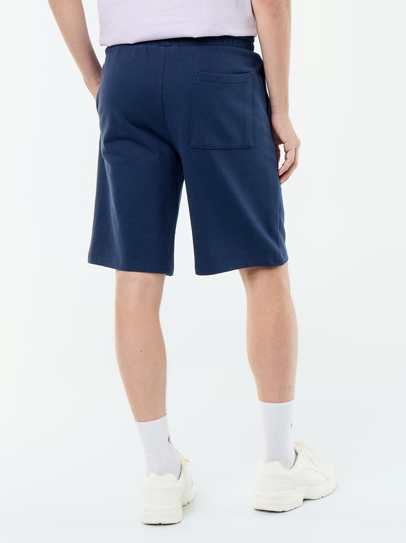 Bermuda van French terry Blauw - Kiabi