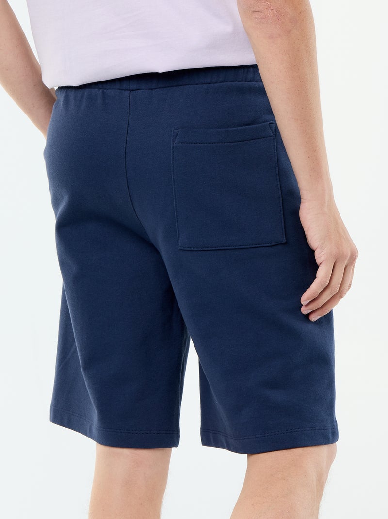 Bermuda van French terry Blauw - Kiabi