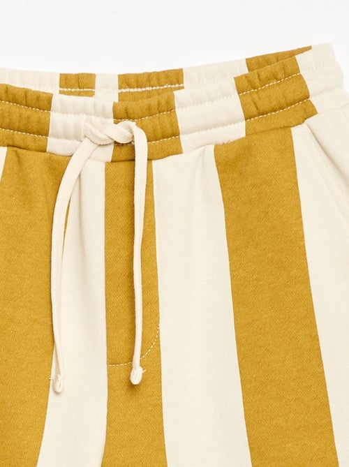 Bermuda van French Terry met motief - Kiabi