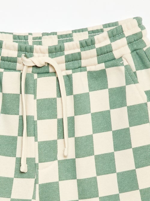 Bermuda van French Terry met motief - Kiabi