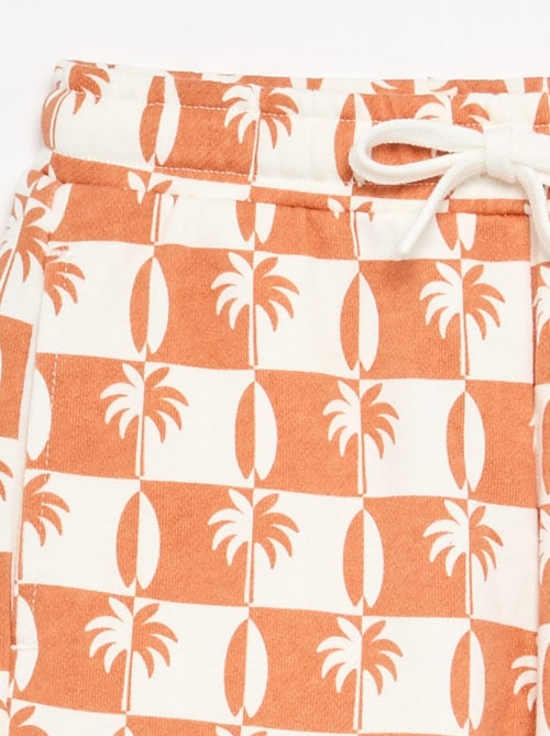 Bermuda van french terry met print - Kiabi