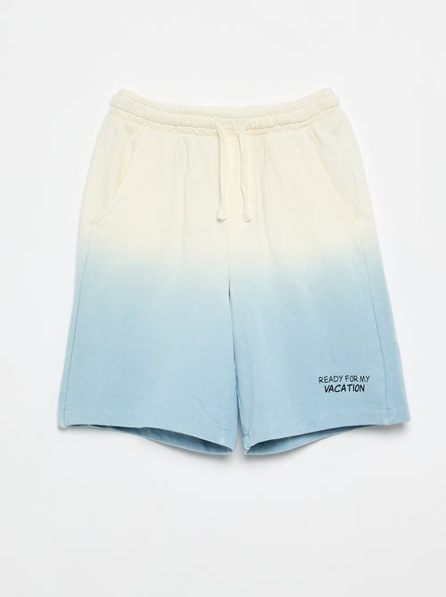 Bermuda van french terry met tie-dye - Kiabi