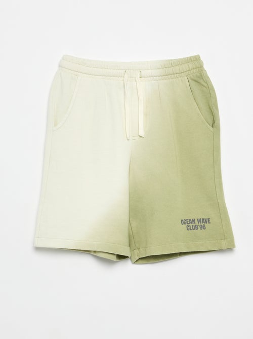 Bermuda van french terry met tie-dye - Kiabi