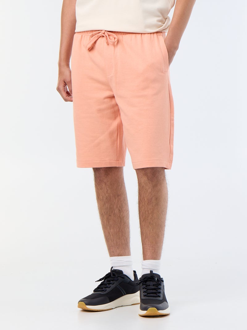 Bermuda van French Terry Oranje - Kiabi