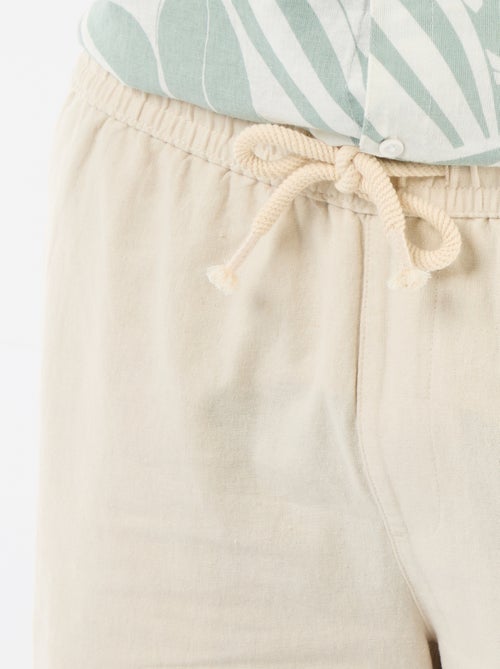 Bermuda van gemengd linnen - Kiabi