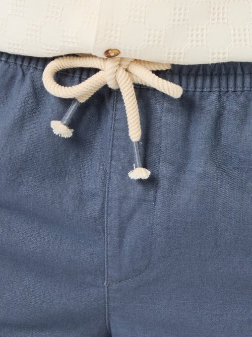 Bermuda van gemengd linnen - Kiabi