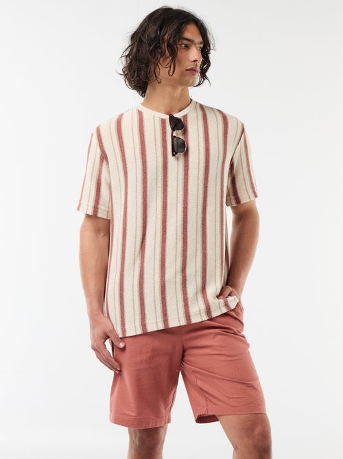 Bermuda van gemengd linnen - Kiabi