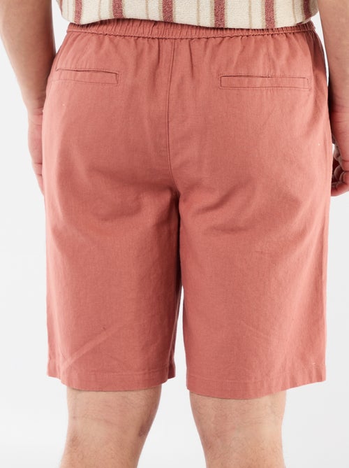 Bermuda van gemengd linnen - Kiabi