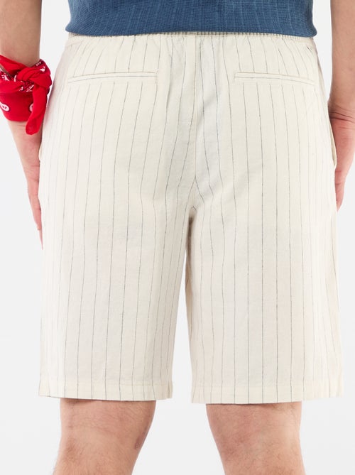 Bermuda van gemengd linnen - Kiabi