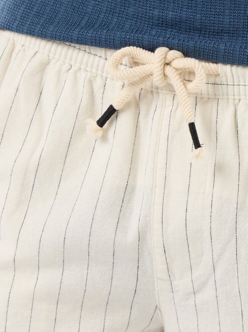 Bermuda van gemengd linnen - Kiabi