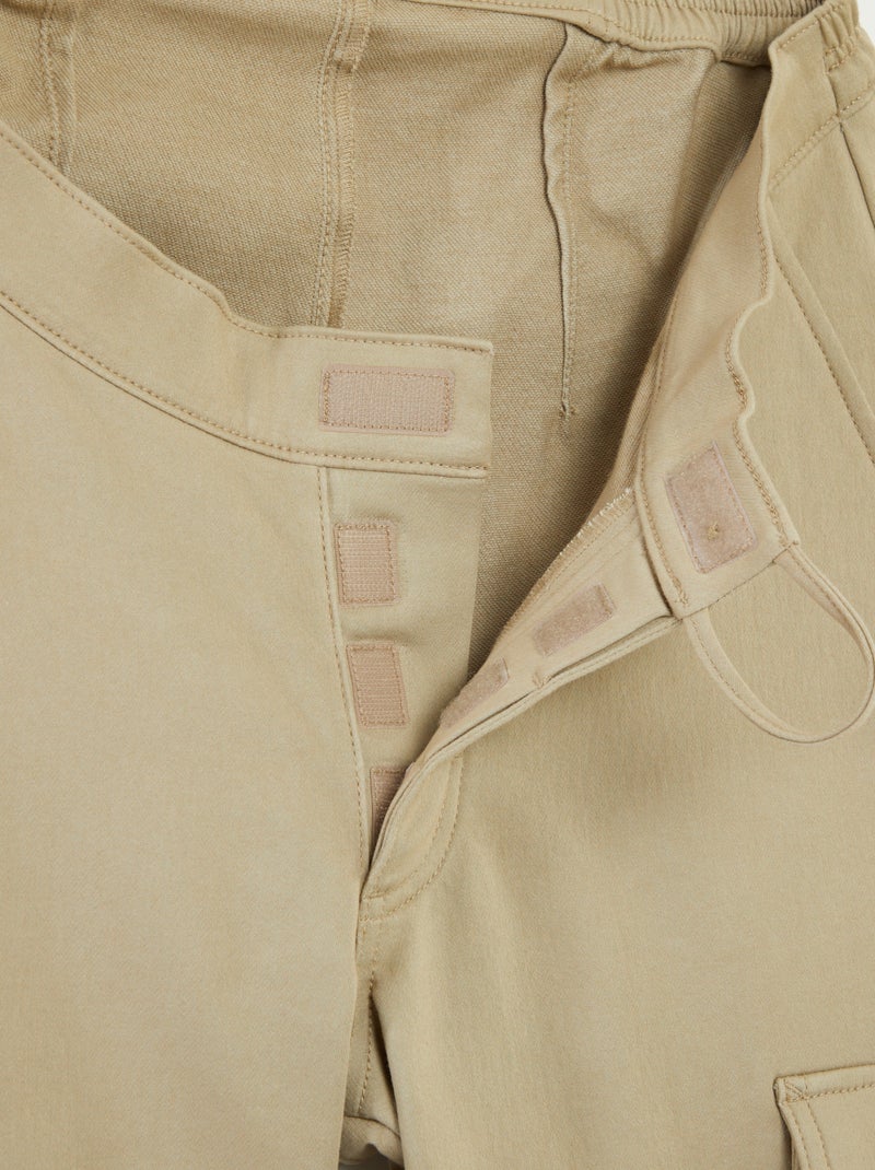 Bermuda van joggingstof - So Easy BIEGE - Kiabi