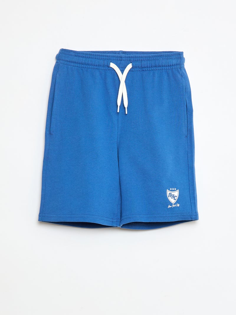 Bermuda van joggingstof Blauw - Kiabi