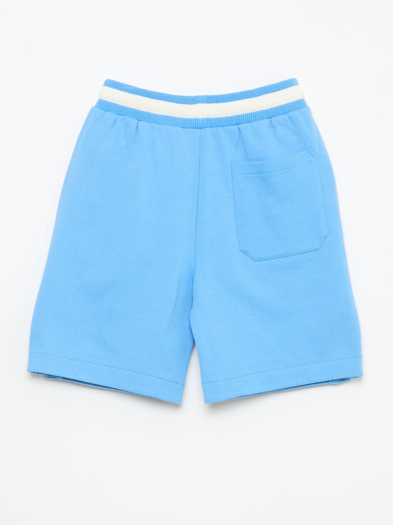 Bermuda van joggingstof Blauw - Kiabi