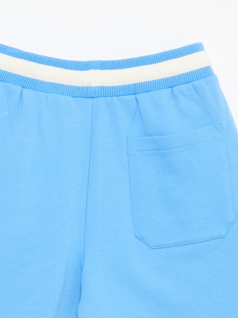 Bermuda van joggingstof Blauw - Kiabi