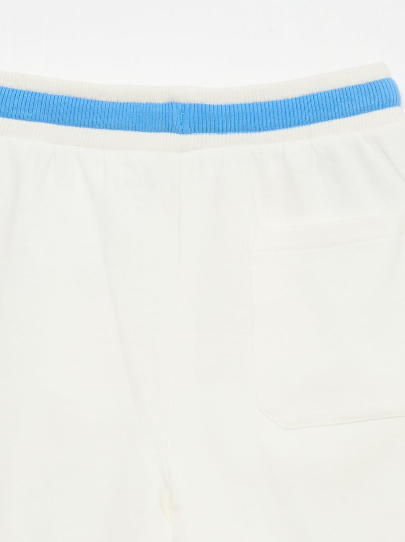 Bermuda van joggingstof Wit - Kiabi