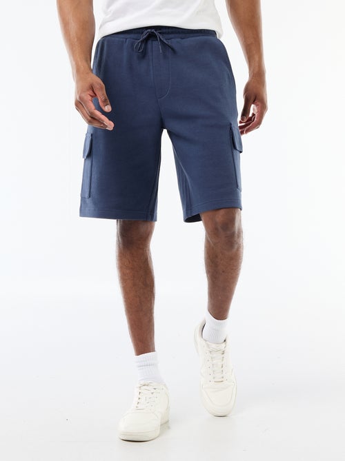 Bermuda van katoenpiqué met meerdere zakken - Kiabi